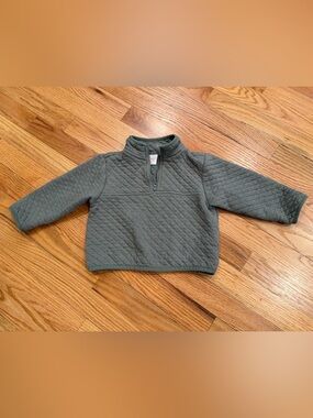 wonder nation Quilted Half-Zip Pullover - Olive
